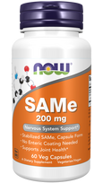 NOW Foods SAMe (S-Adenosyl-L-methionine) 200 mg 60 Veg Capsules