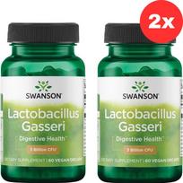 2xSwanson Probiotics Lactobacillus Gasseri 3 Billion CFU 60 Capsules
