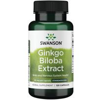 SWANSON Ginkgo Biloba Standartizuotas Ekstraktas 60mg – 120 caps