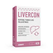 ICONFIT Livercon - Kepenų funkcijos palaikymas, 30 caps