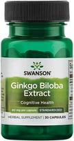 Swanson Ginkgo Biloba Extract 60mg 30 caps