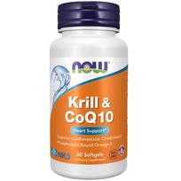 NOW Krill & CoQ10 60 softgels