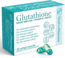 ShaProPharma Glutathione+Grape Seed Oil+Niacin 30 softgels