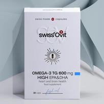 Swiss'Ovit®, OMEGA-3 TG, 600 mg, HIGH EPA&DHA, 30 caps