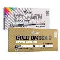 Rinkinys: Olimp Vita-Min Multiple Sport Mega Caps® + Olimp Gold Omega 3™ Sport Edition