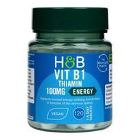 Holland & Barrett Vitaminas B1 (Tiaminas) 100 mg – 120 Tablečių