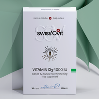 Swiss'Ovit® Vitaminas D3 4000 TV, kapsulės, N30