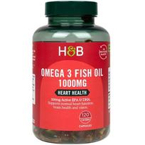 Holland & Barrett Omega 3 Fish Oil, 1000mg - 120 caps
