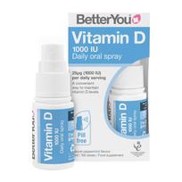 BetterYou D 1000 IU (25 µg) Daily Vitamin D Oral Spray - 15 ml.