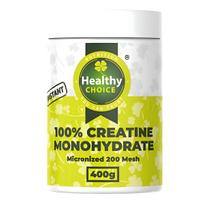 Healthy Choice 100% Kreatino Monohidratas, mikronizuotas 200 mesh., 400gr.