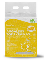 Kraikas katėms TOFU augalinis, apelsinų kvapo 6L / 2,5Kg.
