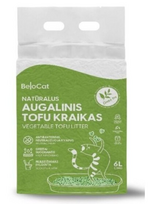 Kraikas katėms TOFU augalinis, žaliosios arbatos kvapo 6L / 2,5Kg.