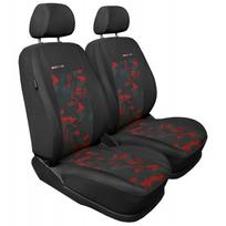 Automobilio sėdynių užvalkalas Autodekor Elegance, juoda sp./raudona sp., 2 vnt., Universalus