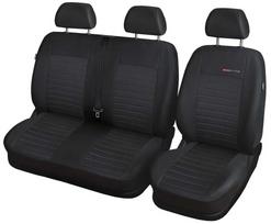 Automobilio sėdynių užvalkalas Autodekor Elegance 2+1, juoda sp., 3 vnt.