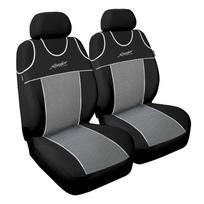 Automobilio sėdynių užvalkalas Autodekor Stylus, juoda sp./pilka sp., 2 vnt., Universalus