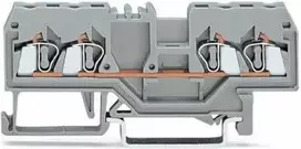 Wago 280-831 4 laidų bėgio jungtis 2,5 mm2 juoda 280-831