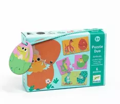 Djeco Dviejų dalių dėlionės - Kiaušiniai (12 vnt.) ( DJ08193 )