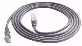 Patchcord CAT5e UTP tinklo kabelis (sujungimo laidas), 5 m, pilkas