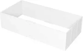 "PawHut" šuniukų voljeras, reguliuojamų įėjimų šuniukų boksas, neslidus mažų ir didelių šunų guolis, 196 x 96 x 48 cm, eglės mediena, baltos spalvos