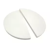 TunaBone Half moon pizza stone for Kamado classic 26 inch grill
