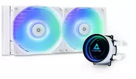 Chieftec ICEBERG 240-RGB-W Kompiuterio dėklas All-in-one liquid cooler 12 cm Baltas