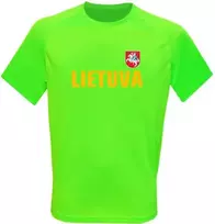KS Vaikiški Sportiniai Marškinėliai Lietuva (Vėliavėlė Ant Nugaros), Dydis: 10 metų