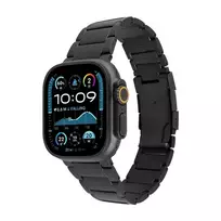 Fixed Fiksuotas | Titano dirželis „Apple Watch“ 44/45/46/49 mm | Juodas | Titanas