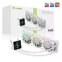 Gamemax CPU Liquid Cooler | HAILSTORM 360 LCD WH | Baltas