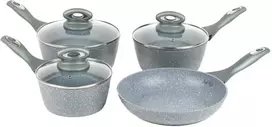 Salter BW04151G1EU7 Timeless Collection nerūdijančio plieno 5 dalių keptuvių rinkinys