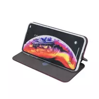 Reach Dėklas Book Elegance Samsung A505 A50/A507 A50s/A307 A30s tamsiai raudonas