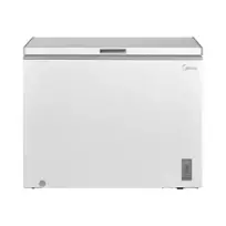 Midea Šaldiklis | MDRC345FZE01 | Energy efficiency class E | Chest | Free standing | Height 85 cm | Total net capacity 249 L | Ekranas | Baltas