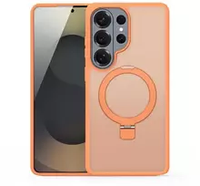 Dėklas Dux Ducis Yind Magnetic Stand Samsung S948 S26 Ultra oranžinis