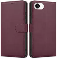 Reach Dėklas Fancy Wallet Apple iPhone 11 tamsiai raudonas