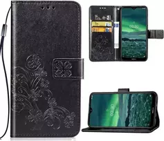 Reach Dėklas Flower Book Samsung A546 A54 5G juodas