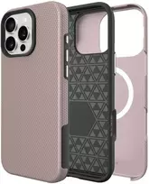 Dėklas Perfectionists Triangle Mag Case Apple iPhone 15 Pro rožinio aukso