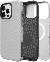 Dėklas Perfectionists Triangle Mag Case Apple iPhone 16 Pro Max sidabrinis