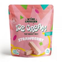 STAR CANDIES šaltyje džiovinti ledai STRAWBERRY, braškių skonio, 16 g