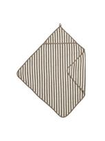 Frotinis rankšluostis kūdikiui popcorn, 75x75cm, Meyco Baby (Stripe taupe)