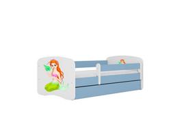 Vaikiška lova su stalčiumi be čiužinio Kocot Kids BabyDreams Blue mermaid, mėlyna