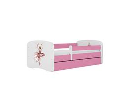 Vaikiška lova su stalčiumi be čiužinio Kocot Kids BabyDreams Pink dancer, rožinė