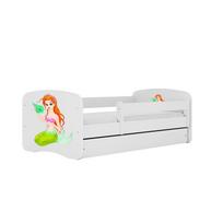 Vaikiška lova be čiužinio ir stalčiaus Kocot Kids BabyDreams White mermaid, balta