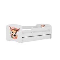 Vaikiška lova su stalčiumi be čiužinio Kocot Kids BabyDreams White bambi, balta