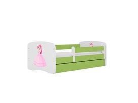 Vaikiška lova su stalčiumi be čiužinio Kocot Kids BabyDreams Green princess, žalia