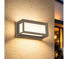 Brilagi - LED lauko sieninis šviestuvas PARKER LED/12W/230V 3000/4500/6000K pilka IP44