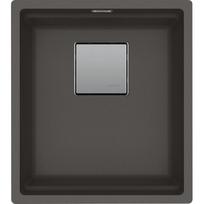 Po stalviršiu montuojama granitinė plautuvė Franke Kubus 2, KNG 110-37, Slate Grey