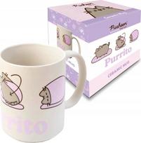Puodelis Pusheen Purrito, balta sp./rožinė sp., 0.350 l