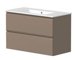 Vonios spintelė Raguvos Baldai Cosmos 81cm, su kriaukle, Cocoa Brown