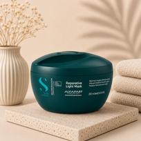 Alfaparf Milano Semi Di Lino Reparative Mask - pažeistų plaukų atkūrimo kaukė, 200 ml