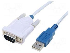 Module: cable integrated | RS232,USB | D-Sub 9pin,USB A | V: lead | 5m