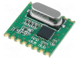 Module: RF | FM receiver | FSK | 433.92MHz | SPI | -121dBm | 1.8÷3.6VDC